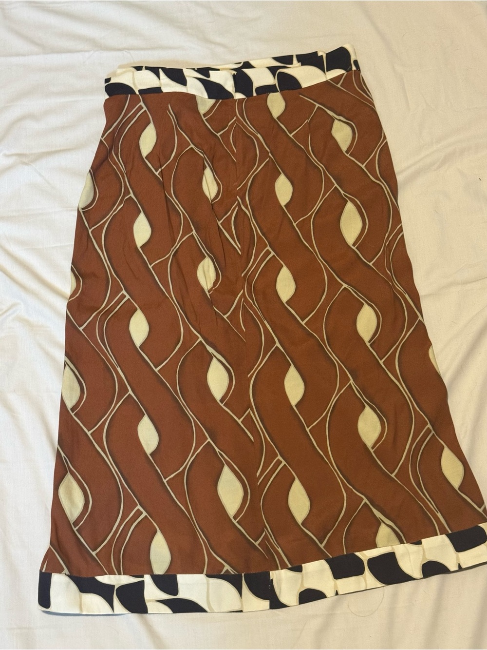 MNG Mango Printed Wrap Midi Skirt Size Large NWT - Picture 5 of 7